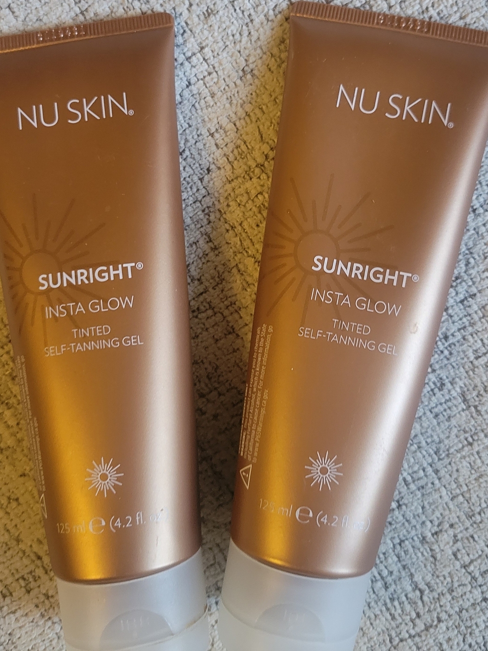Nu Skin Sunright Insta Glow Tinted Self-Tanning Gel — Bronze Shade; 2 Tubes